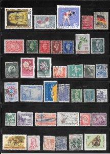 WORLDWIDE Page #737 of Used Stamps Mixture Lot Collection / Lot