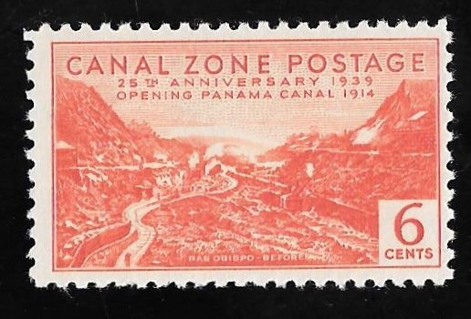 CANAL ZONE 124 6 cents 25th Anniversary Stamp Mint OG NH VF