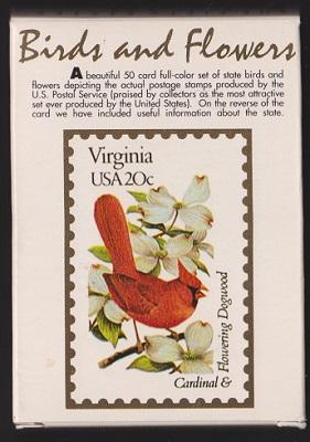 Deck of 50 cards for the State Birds and Flowers issue, Scott 1953 - 2002