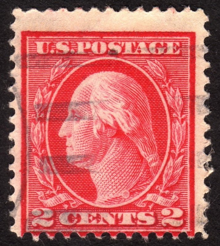 1912, US 2c, Washington, Used, Sc 406