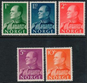 Norway 370-374 MH CV $90.50