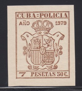 Cuba Jones BP259 MNH. 1879 7p50c Police Documents fiscal, fresh, bright, VF