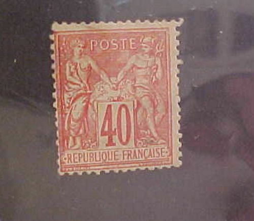 FRANCE STAMP #94 cat.$90.00  MINT NO GUM