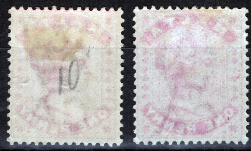 ZAYIX Malta 9-9a MH 1p car rose, 1p rose Queen Victoria Royalty   080522S04