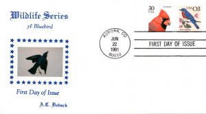 #2478 Eastern Bluebird Doback FDC