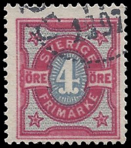 Sweden #55 1892 Used