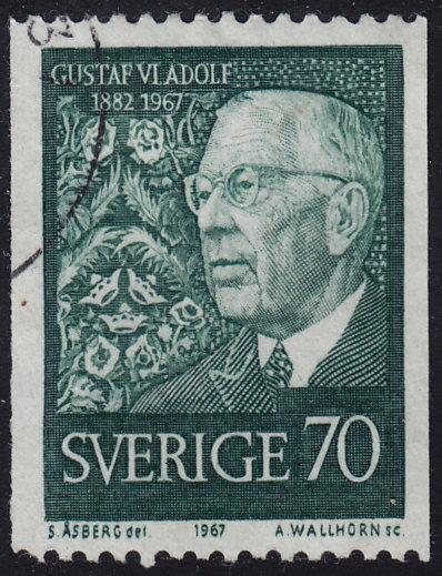 Sweden - 1967 - Scott #766 - used - Gustaf VI