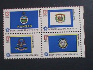 ​UNITED STATES -1976 PROMOTION- STATE FLAGS MNH  BLOCK  WE SHIP TO WORLD WIDE