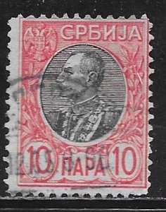 Serbia 89: 10p Peter I, used, F