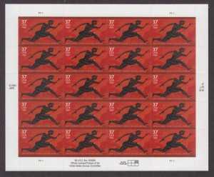 2004 Olympic Games Athens Greece Sc 3863 MNH 37c full pane of 20