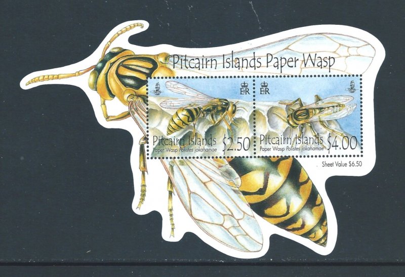 Pitcairn Islands #716a NH Paper Wasps SS