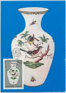 63581 -   HUNGARY - POSTAL HISTORY:  MAXIMUM CARD  1972  - ART Birds CERAMICS