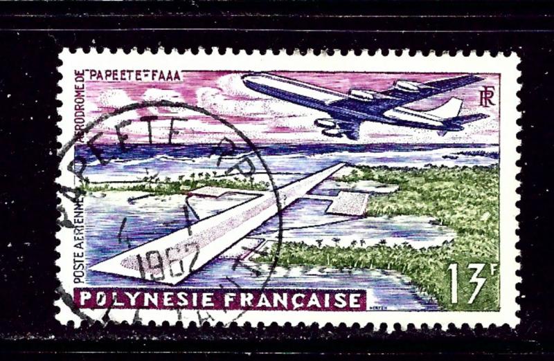 French Polynesia C28 Used 1960 Airport