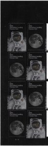 US #5399-5400 MNH Plate Block of 8.  First Moon Landing 1969.