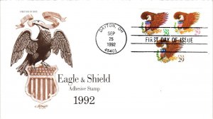 #2595-2597 Eagle and Shield – Artmaster Cachet