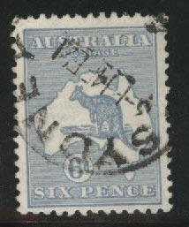 Australia Scott 48 Used Kangaroo & Map 1915-24