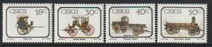 1989 South Africa - Ciskei - Sc 143-6 - MNH VF - 4 singles - Early Transport