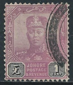 Malaya-Johore, Sc #101, 1c Used