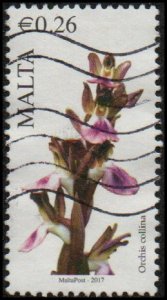 Malta 1583 - Used - 26c Orchid (2017) (cv $0.60)