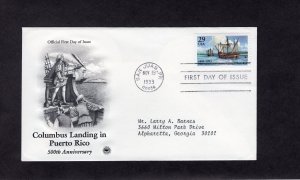 2805 Columbus Landing in Puerto Rico, FDC PCS addressed