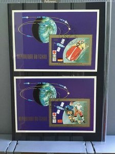 Chad 1972 Space and Sport cancelled     stamp sheets  R26450