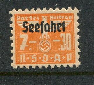 Germany party Dues NSDAP 7 + 3  Seefahet