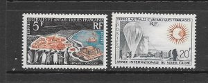 PENGUINS - FRENCH SOUTHERN ANTARCTIC TERRITORY #23-24  MNH