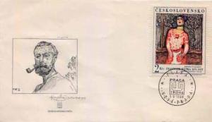 Czechoslovakia, First Day Cover, Art