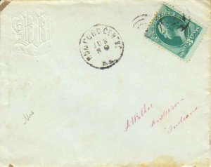 United States Maine Rumford Centre c1875 target  1849-1895  3c Washington Ban...