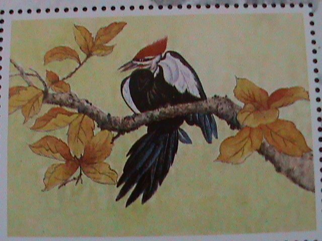 ​CHINA-ANCIENT CLASSIC WATER COLOR-LOVELY BIRDS PAINTINGS MNH S/S VERY FINE