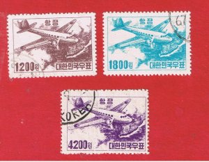 Korea #C6-C8  VF used   Air Post   Free S/H