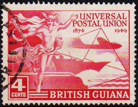 British Guiana.1949 4c S.G.324 Fine Used