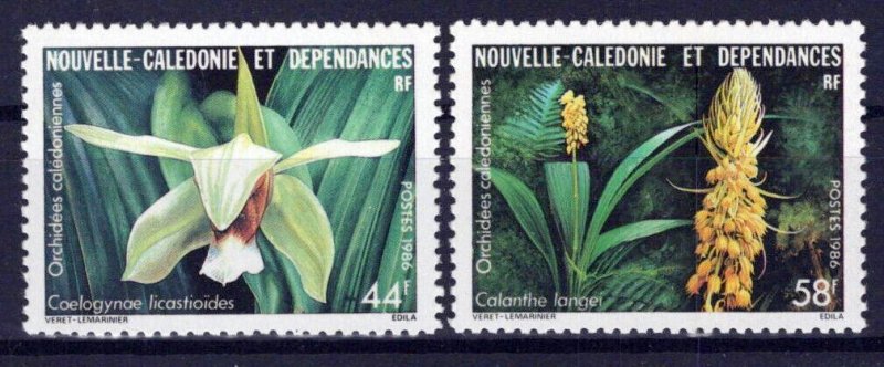 New Caledonia 543-544 MNH Orchids Flowers Plants ZAYIX 0524S0385