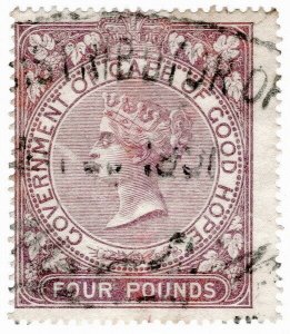 (I.B) Cape of Good Hope Revenue : Stamp Duty £4 (1873)