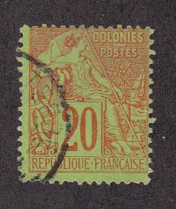 French Colonies Scott #52 Used