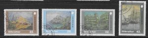 GIBRALTAR SG660/3 1991 LOCAL PAINTINGS USED