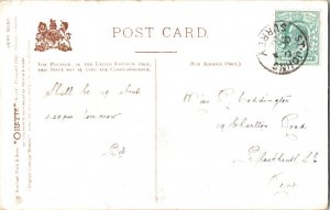 Great Britain 1/2d KEVII 1902 St. Johns, Surrey PPC to Blackheath, Kent, Engl...