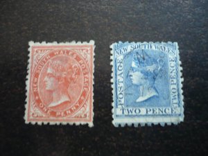 Stamps - New South Wales - Scott# 61-62 - Used Part Set of 2 Stamps
