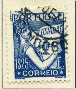 PORTUGAL;    1931 early ' Luciad ' issue fine used value 1.25E.