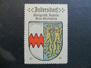 A4P1F4 Indersdorf coffee hag 1910 vignettes places advertising brand city coat of arms-