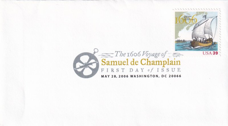 2006, Voyage of Samuel de Champlain, USPS, FDC (E12274)