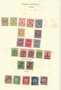 One Hundred and fifty five German stamps from 1845 to 1948