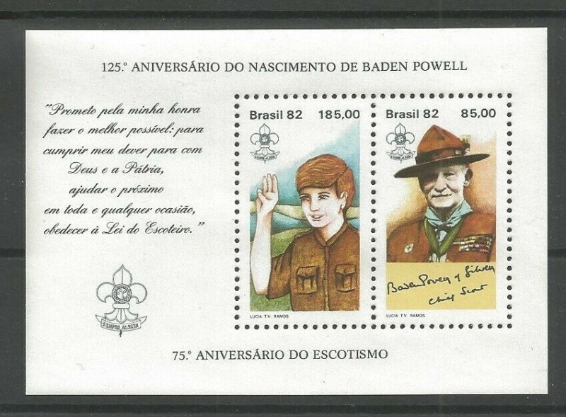 1982 Brazil Boy Scout 75th anniversary SS