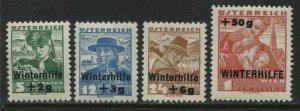 Austria 1935 Semi-Postal set of 4 unmounted mint NH