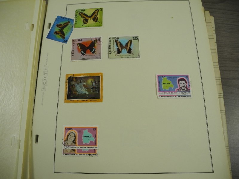 CUBA, 100s & 100s of Stamps mostly hinged on Scott pages