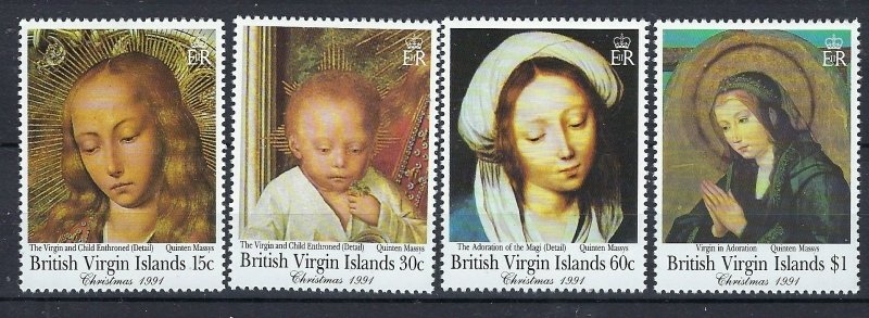 British Virgin Is 731-34 MNH 1991 Christmas (an9786)