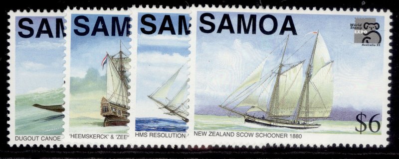 SAMOA QEII SG1038-1041, 1999 Australia worlds stamp exhibit set, NH MINT.