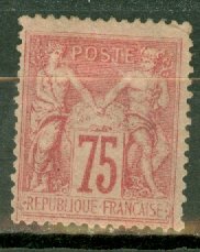 P: France 83 unused no gum, crease CV $1775