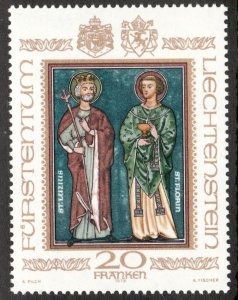 1979 Liechtenstein Sc# 674 - Religious Fresco, Saints Lucius & Florin MNH Cv$14