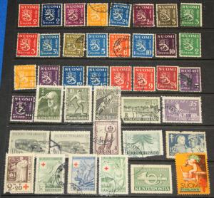 Finland 100 Mint/Used pre-1950 Stamps SCV $30+